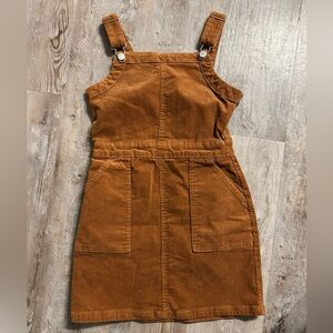 Girl Corduroy dress/ overall dress size Large
